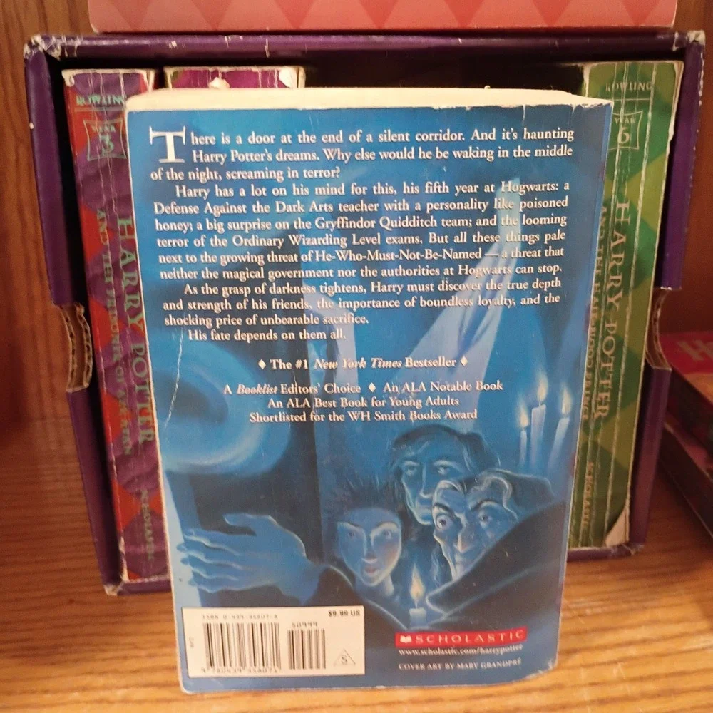 Harry Potter Complete Book Set by JK Rowling + Quidditch Through... Paperback